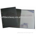 High quality black A4 menu cover with sleeves